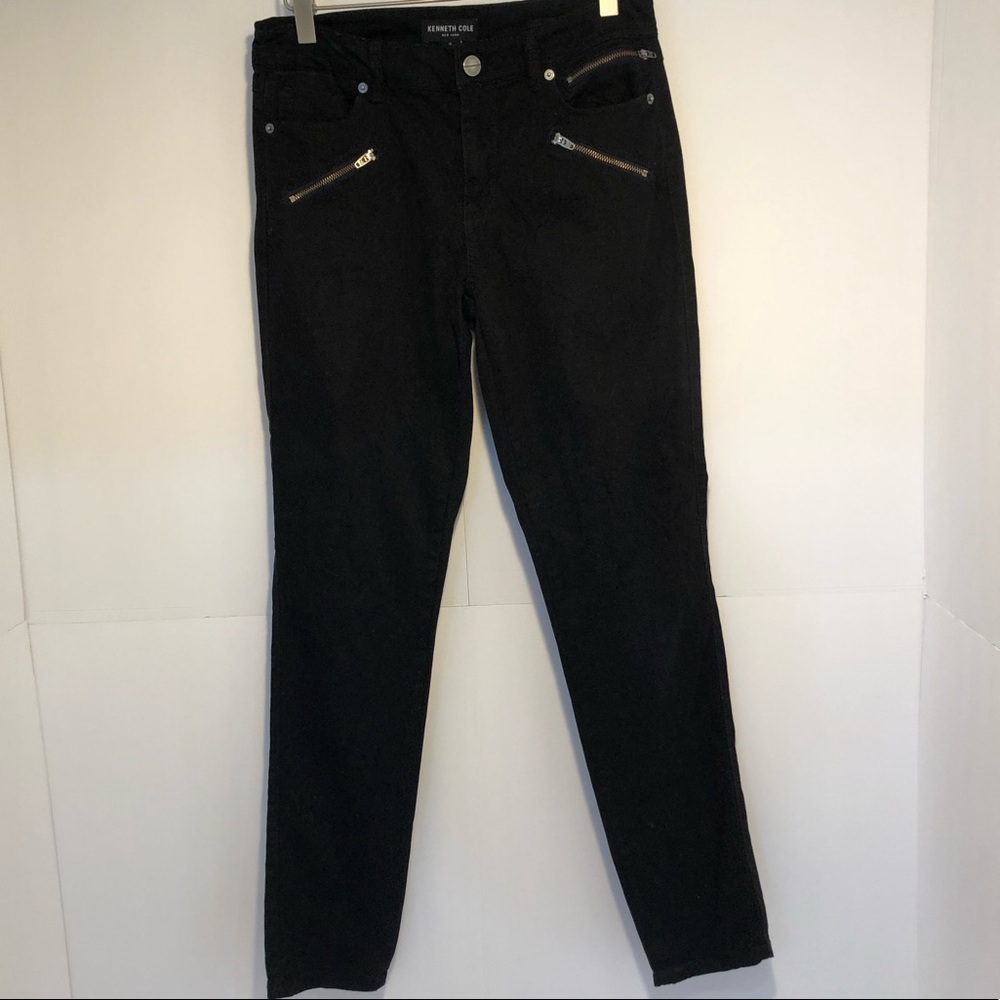 Black Kenneth Cole pants with zippered pockets